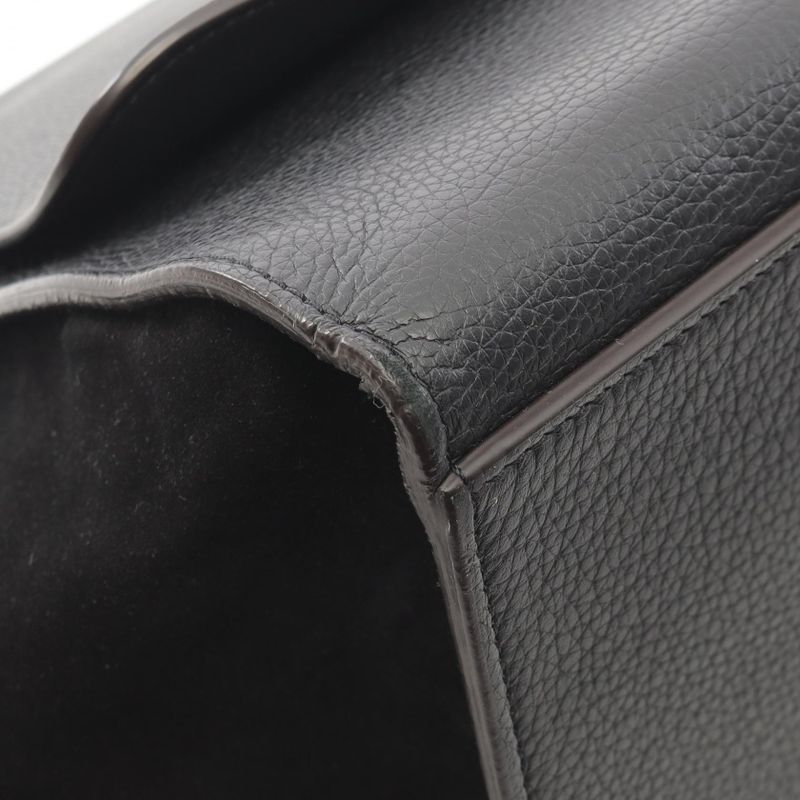 Celine Handbag Trapeze Medium 169543 Black Leather Trapeze Medium Women Used B