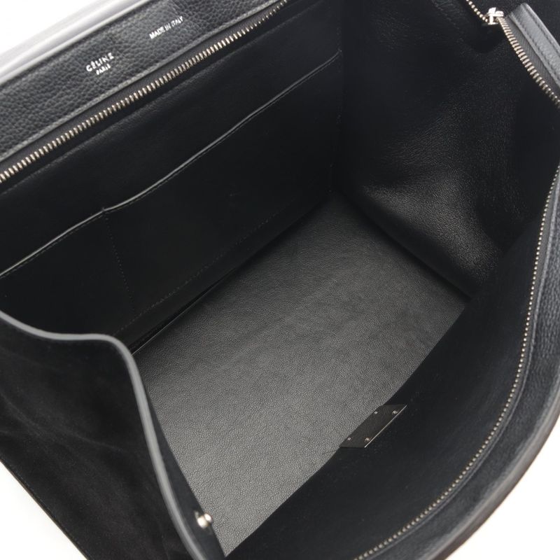 Celine Handbag Trapeze Medium 169543 Black Leather Trapeze Medium Women Used B