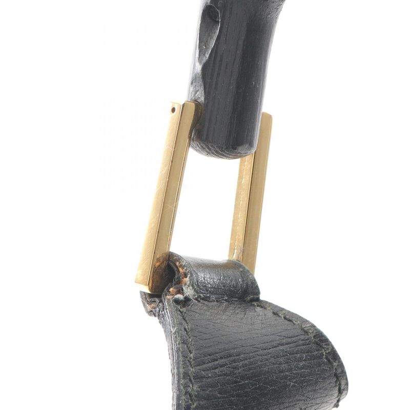 Gucci Shoulder Bag Bamboo Kandensky 001 4061 Black Leather Bamboo Kandensky