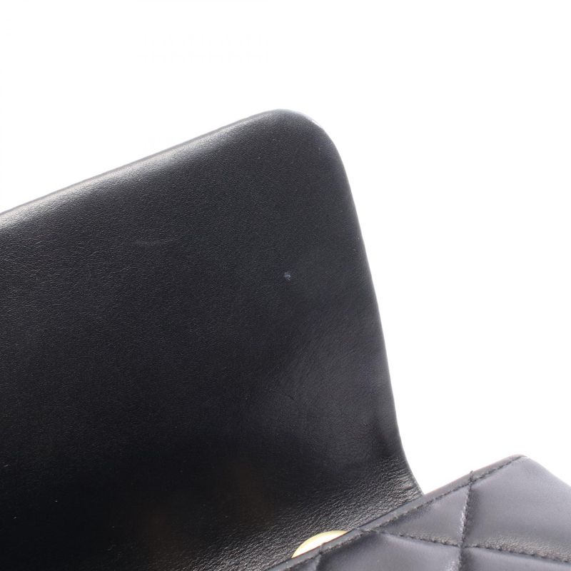 Chanel Shoulder Bag Deca Matelasse 34 A01094 Black Lambskin Deca Matelasse