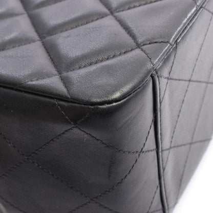 Chanel Shoulder Bag Deca Matelasse 34 A01094 Black Lambskin Deca Matelasse