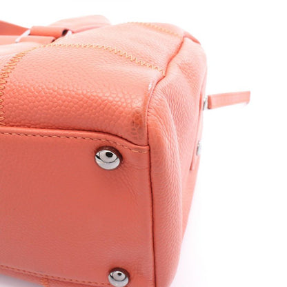 Chanel Boston Bag Chocobar Dark Orange Leather Chocobar Boston Bag Ladies Used A