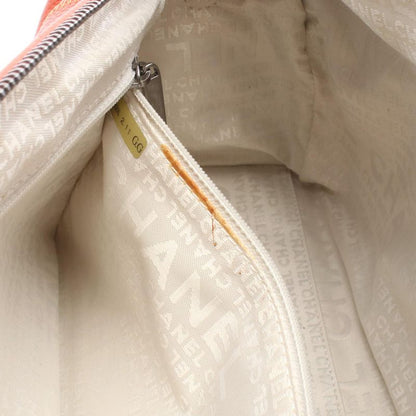 Chanel Boston Bag Chocobar Dark Orange Leather Chocobar Boston Bag Ladies Used A