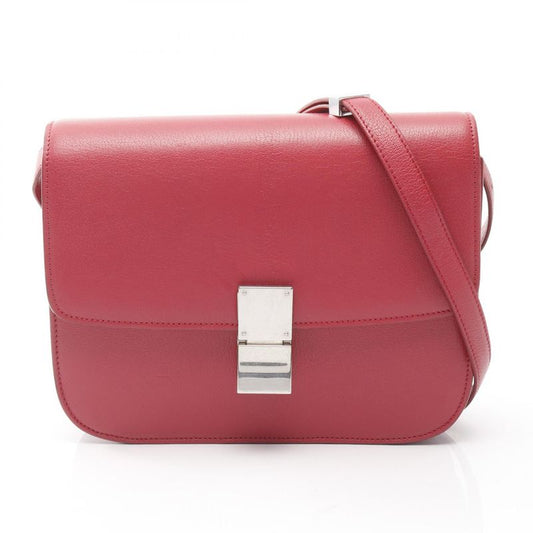 Celine Shoulder Bag Classic Box Medium 164173 Red Leather Classic Box Medium