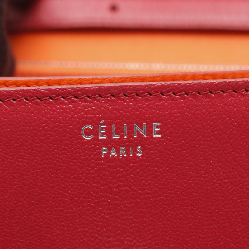 Celine Shoulder Bag Classic Box Medium 164173 Red Leather Classic Box Medium