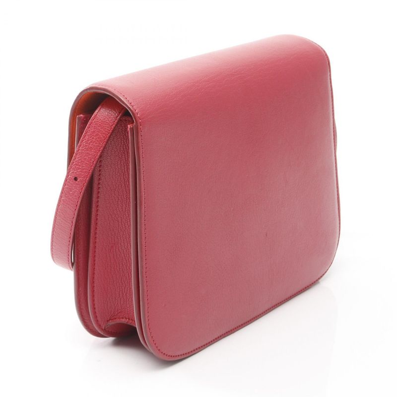 Celine Shoulder Bag Classic Box Medium 164173 Red Leather Classic Box Medium