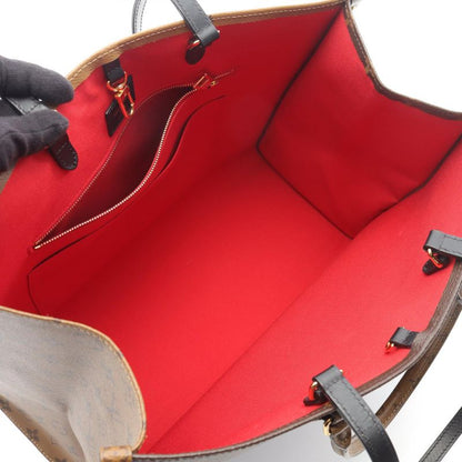 Louis Vuitton Shoulder Bag On The Go GM M45320 PVC Coated Canvas Leather On The