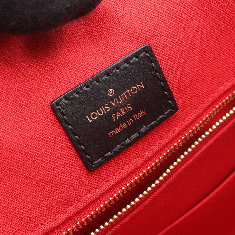 Louis Vuitton Shoulder Bag On The Go GM M45320 PVC Coated Canvas Leather On The