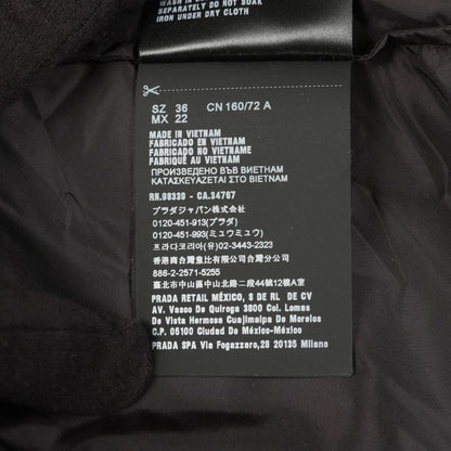 Prada Nylon Jacket 29z597 Black Nylon Jacket Women Used A