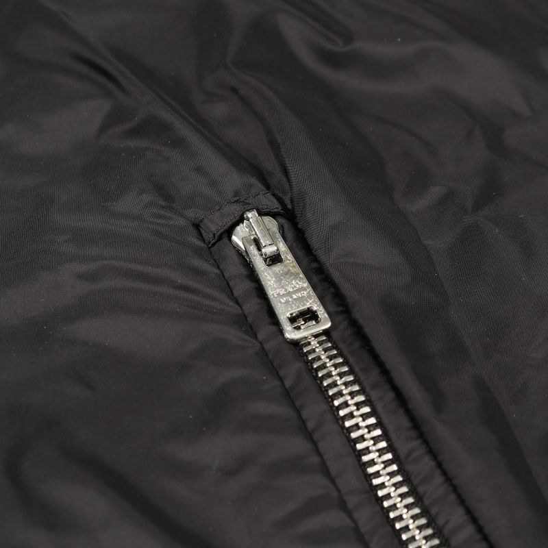 Prada Nylon Jacket 29z597 Black Nylon Jacket Women Used A