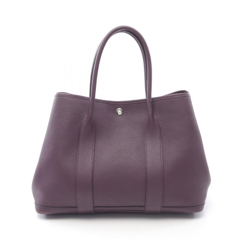 Hermes Tote Bag Garden Party PM Cassis Leather Garden Party PM Cassis Ladies