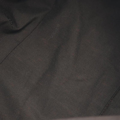 Fendi Shoulder Bag Mamma Bucket Zucchino 8br001 Dark Brown Canvas Leather