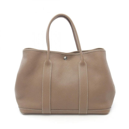 Hermes Tote Bag Garden Party PM Etoupe Leather Garden Party PM Etoupe Ladies