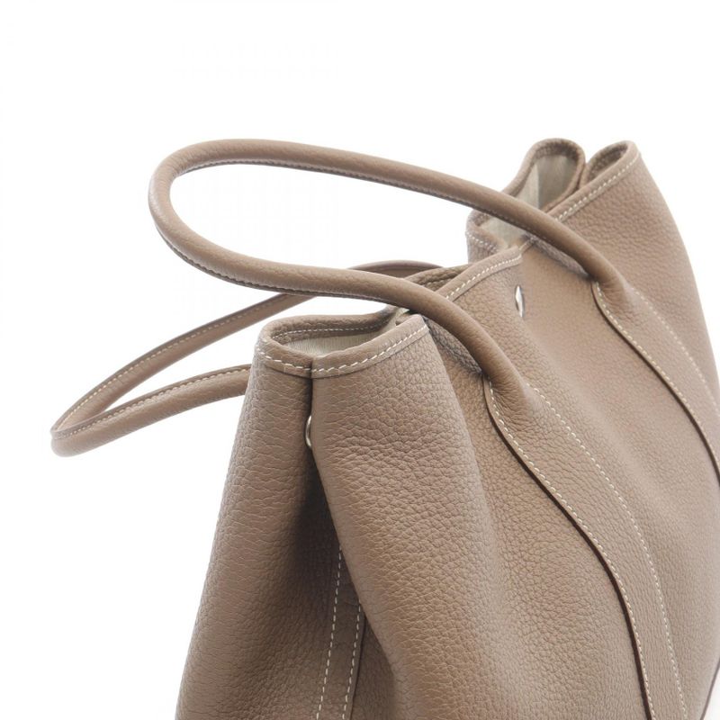 Hermes Tote Bag Garden Party PM Etoupe Leather Garden Party PM Etoupe Ladies