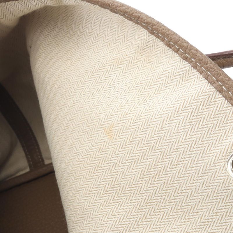 Hermes Tote Bag Garden Party PM Etoupe Leather Garden Party PM Etoupe Ladies