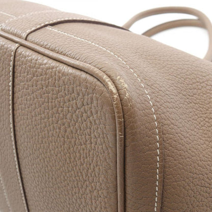 Hermes Tote Bag Garden Party PM Etoupe Leather Garden Party PM Etoupe Ladies