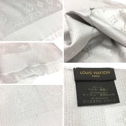 Louis Vuitton Monogram Shawl M75236 Shawl Silver Aq11961