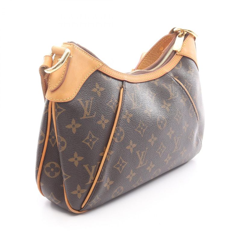 Louis Vuitton Shoulder Bag Thames PM Monogram M56384 PVC Coated Canvas Leather