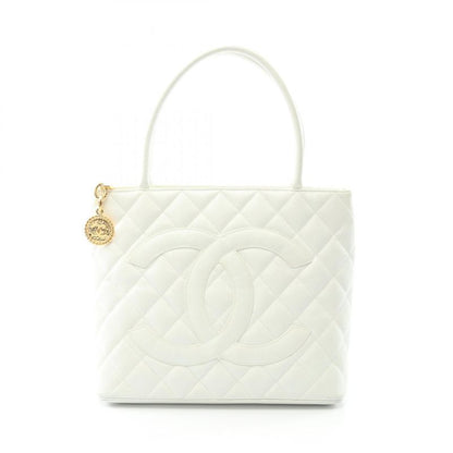 Chanel Tote Bag Reproduction Tote White Calf Leather Reproduction Tote Women
