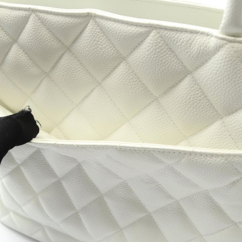 Chanel Tote Bag Reproduction Tote White Calf Leather Reproduction Tote Women