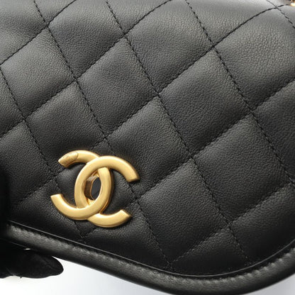 Chanel Shoulder Bag Matelasse As4850 Black Leather Matelasse Small Messenger