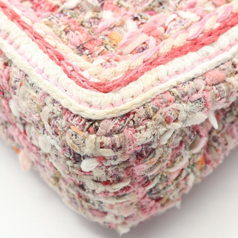 Chanel Shoulder Bag Matelasse W Flap Pink Fabric Matelasse Double Flap Chain