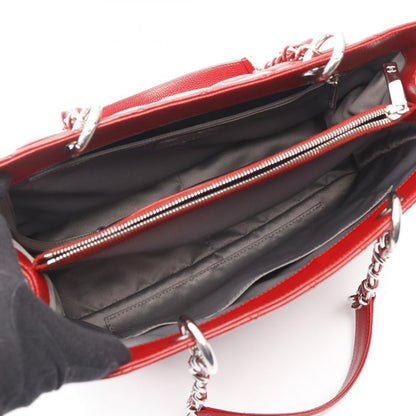Chanel Tote Bag Matelasse Grand Shopping GST Red Calf Leather GST Chain Tote