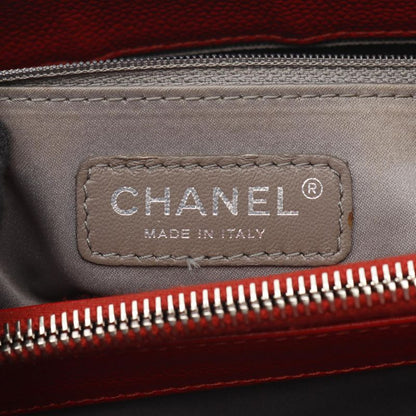 Chanel Tote Bag Matelasse Grand Shopping GST Red Calf Leather GST Chain Tote