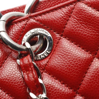 Chanel Tote Bag Matelasse Grand Shopping GST Red Calf Leather GST Chain Tote