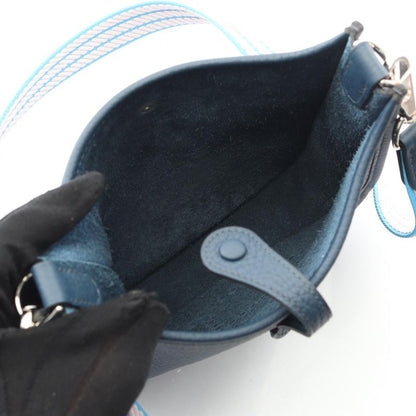 Hermes Shoulder Bag Evelyn TPM Amazon Blue Eau De Prus Leather Evelyn Amazon