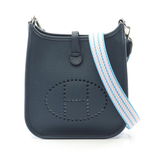 Hermes Shoulder Bag Evelyn TPM Amazon Blue Eau De Prus Leather Evelyn Amazon