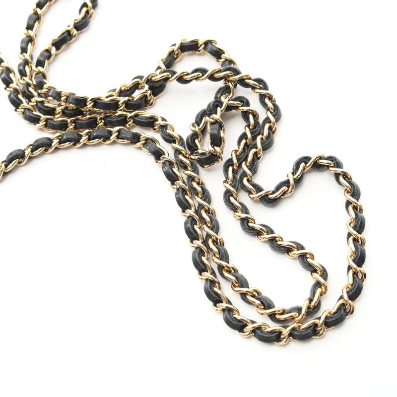 Chanel Shoulder Bag Chocobar Camellia Black Fabric Chocobar Mini Chain Shoulder