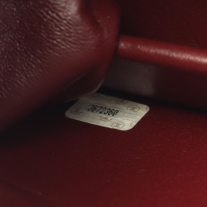 Chanel Shoulder Bag Matelasse Single Flap Black Lambskin Matelasse Push Lock