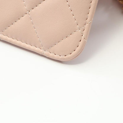 Chanel Shoulder Bag Matelasse Ap3071 Baby Pink Leather Lambskin Matelasse Chain