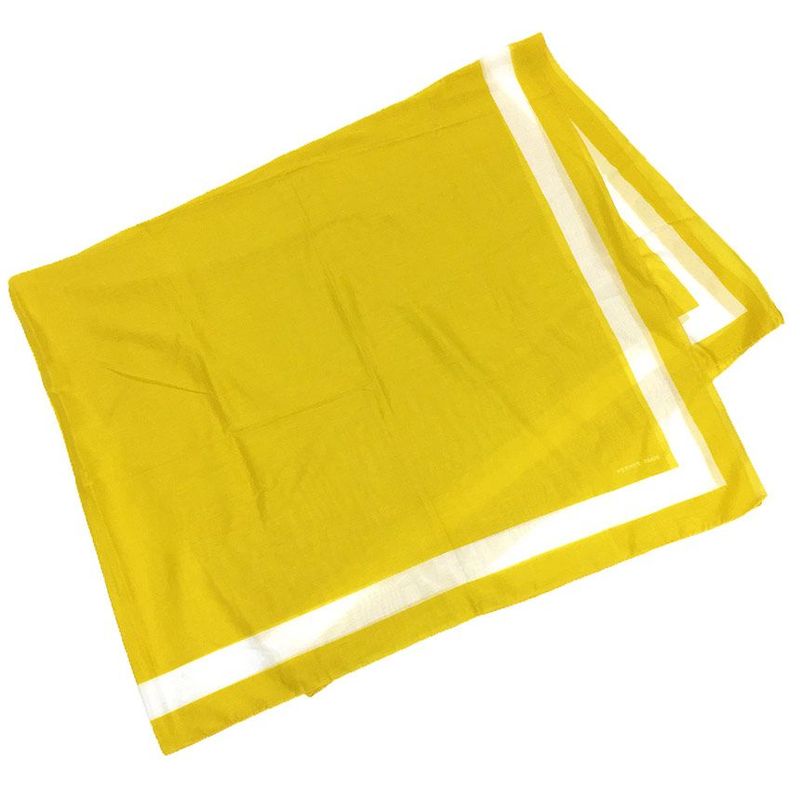 Hermes Large Shawl Cotton Yellow Multi Cabas Blanket Aq11987