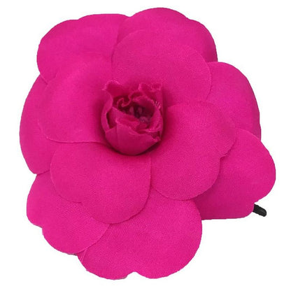 Chanel Camellia Corsage Brooch Flower Pink Aq11983