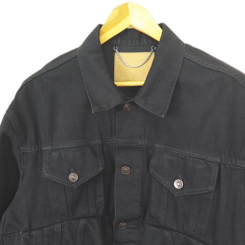 Balenciaga Swing Denim Jacket Swing Denim Jacket 34 Black 482125 2sa7010