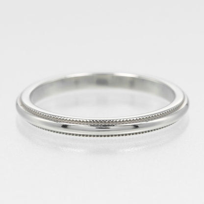 Tiffany & Co Together Millegrain 2mm (0.08in) Band Pt950platinum No 10 Ladies