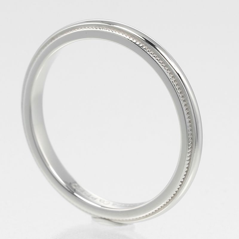Tiffany & Co Together Millegrain 2mm (0.08in) Band Pt950platinum No 10 Ladies