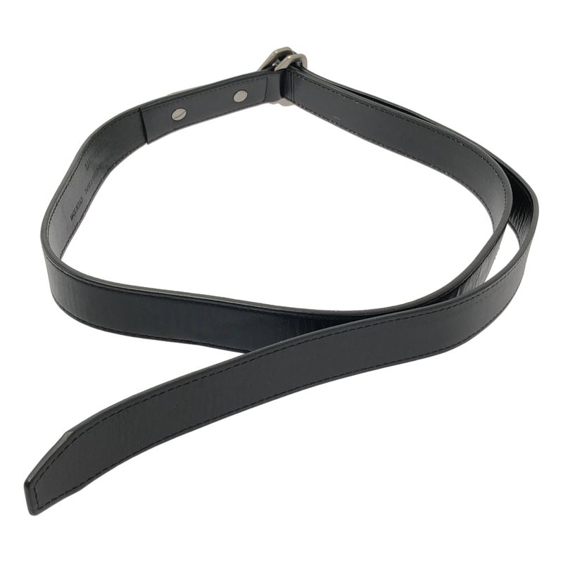 Balenciaga - 2023ss - Bottle Opener Logo Leather Belt - Unisex - Black - Men's