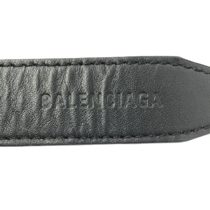 Balenciaga - 2023ss - Bottle Opener Logo Leather Belt - Unisex - Black - Men's