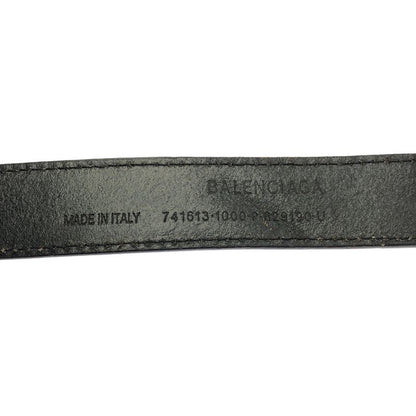Balenciaga - 2023ss - Bottle Opener Logo Leather Belt - Unisex - Black - Men's
