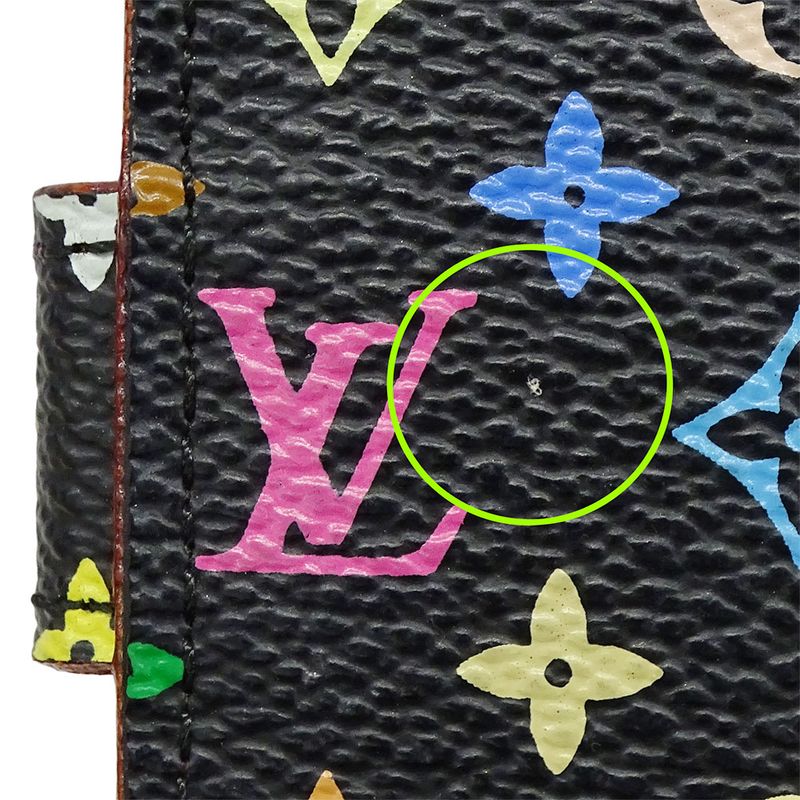 Louis Vuitton Notebook Cabas Women's Brand Monogram Multicolor Agenda PM Noir