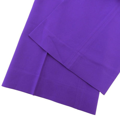 Gucci 529540 Shell Logo Button Center Press Cropped Wide Pants Purple 38 Made