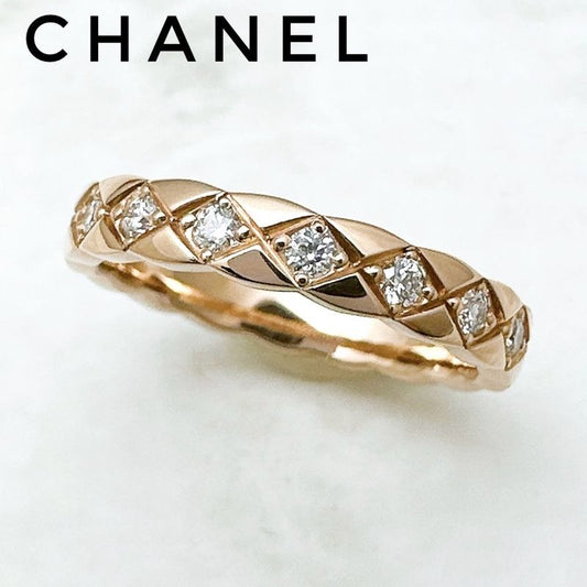 Chanel Coco Crush Diamond Pink Gold Ring 49 Approx 9 U