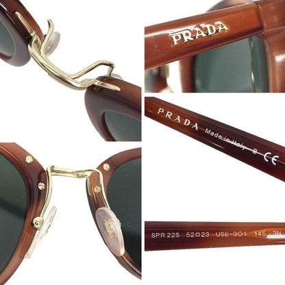 Prada Sunglasses Opr22ss Brown Eyewear UV Protection Unisex Men Women Aq11885