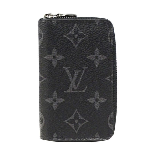 Louis Vuitton Wallets Men's Brand Coin Case Monogram Eclipse Zippy Coin Purse