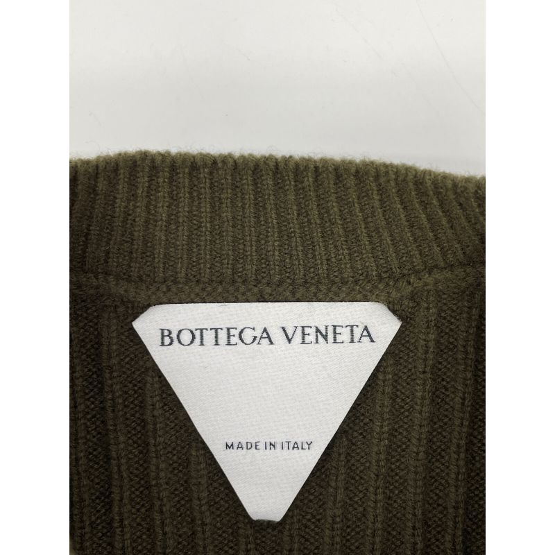 Bottega Veneta Khaki Cashmere Knit Long Sleeves XS