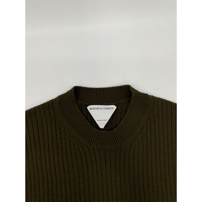 Bottega Veneta Khaki Cashmere Knit Long Sleeves XS
