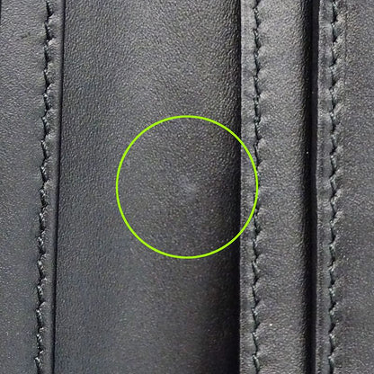 Gucci Wallets Men's Branded Long Wallet Cima Leather Black 779828 Foldable Logo